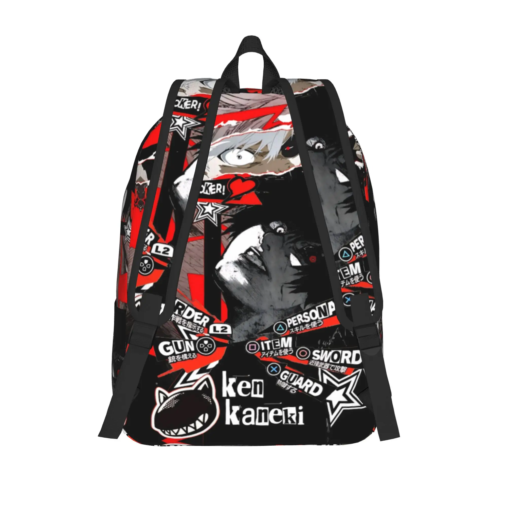 Fashion Halloween Tokyo Ghoul Kaneki Backpack  Mochilas Adjustable Strap For School Sturdy Shoulder Rucksack