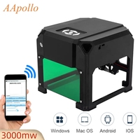 3000mW Blue-tooth CNC Laser Engraver Fast Mini Printer Cutter Portable Laser Engraving Machine For Paper Cutting wood bamboo