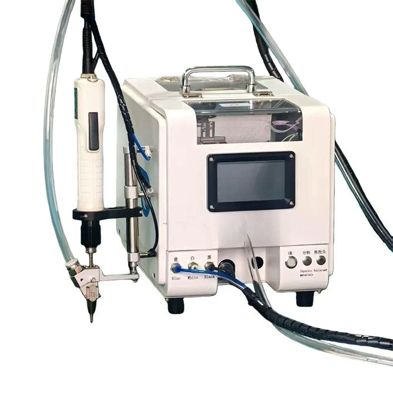Handheld automatic locking screw machine, small air-blowing screw machine, down-pressing counting machine