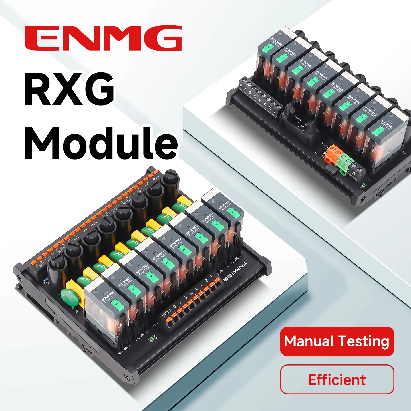 ENMG Intermediate Relay Module PLC RXG Screw-Type Amplifier Board Module 24V Control Board 8/16-Channel Integrated Board 220V AC