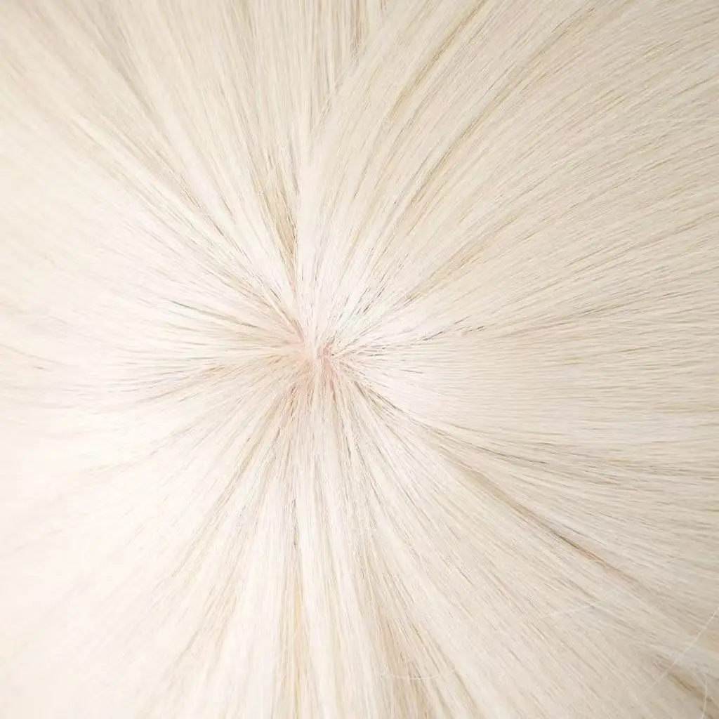 1-delig beige dubbele paardenstaart, licht krullend lang haar, in menselijk! Anime Xiaoyu speelt een pruik