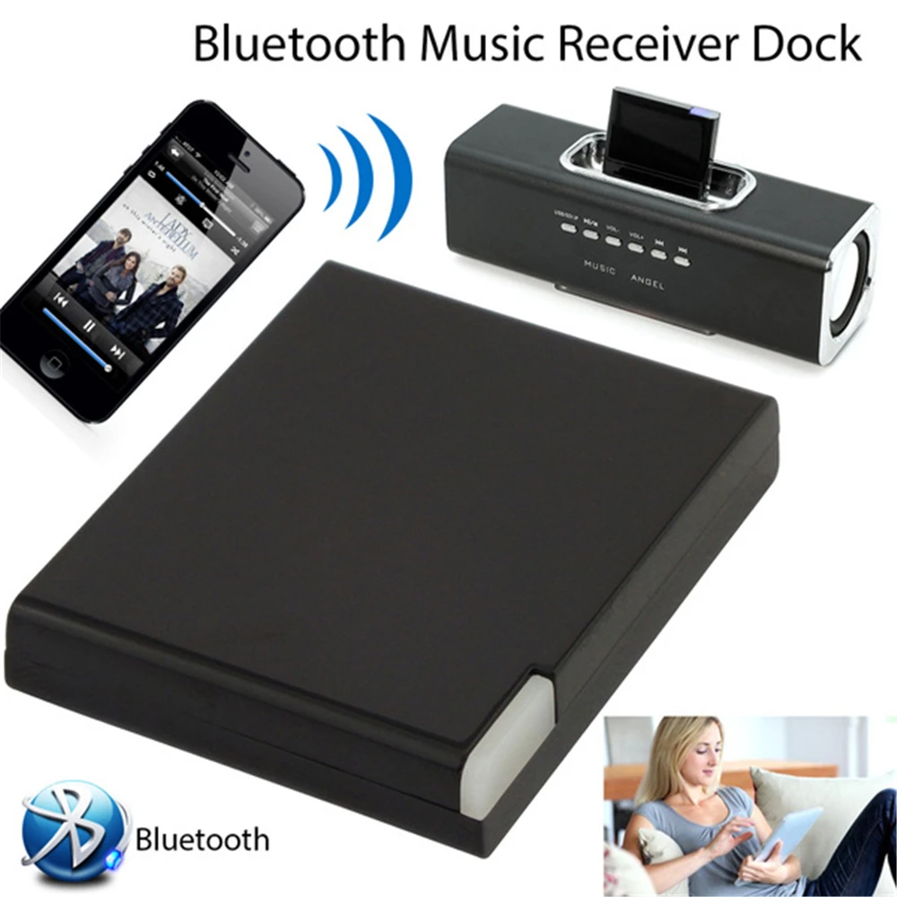 30 Pin Durbale Bluetooth 2.0 for Dock Speaker Wireless Bluetooth Adapter Dock Wireless Adapters Music Receiver Audio Adapter