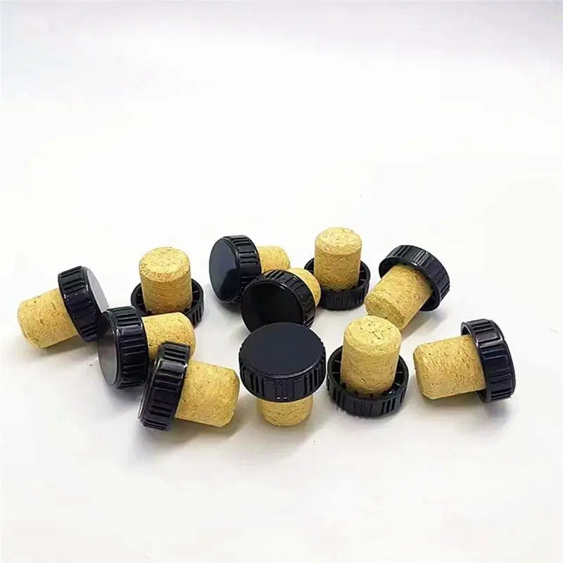 ABUN T Shaped Cork Plugs 25PCS, Wooden Bar Wine Stopper Beer Cap, Reusable Bottle Plugs for Home Kitchen Party