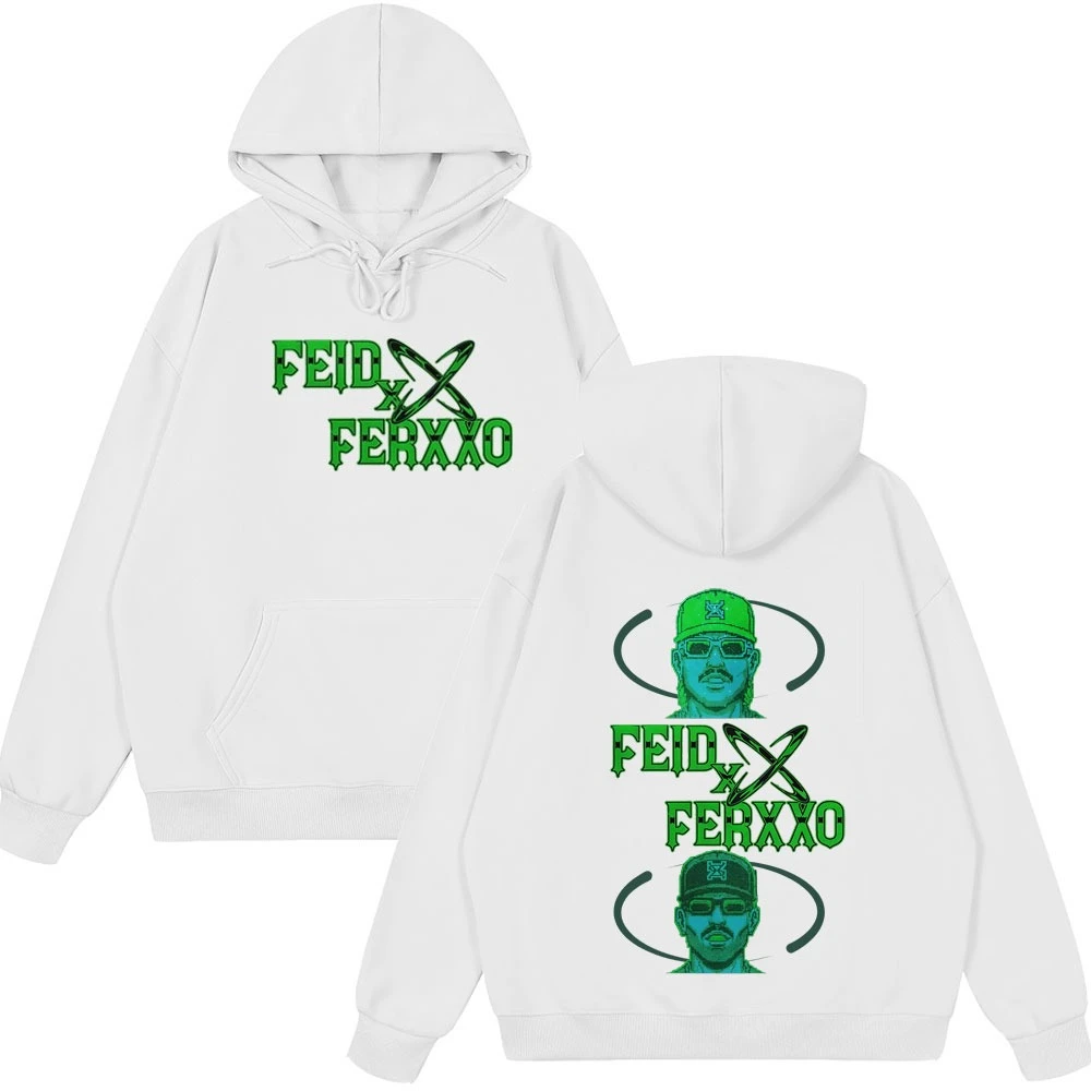 Rapper Feid Ferxxo Falxxo Tour 2026 Print Hoodie Men Women Fashion Pullover Autumn Winter Casual Oversized Streetwear Sweatshirt