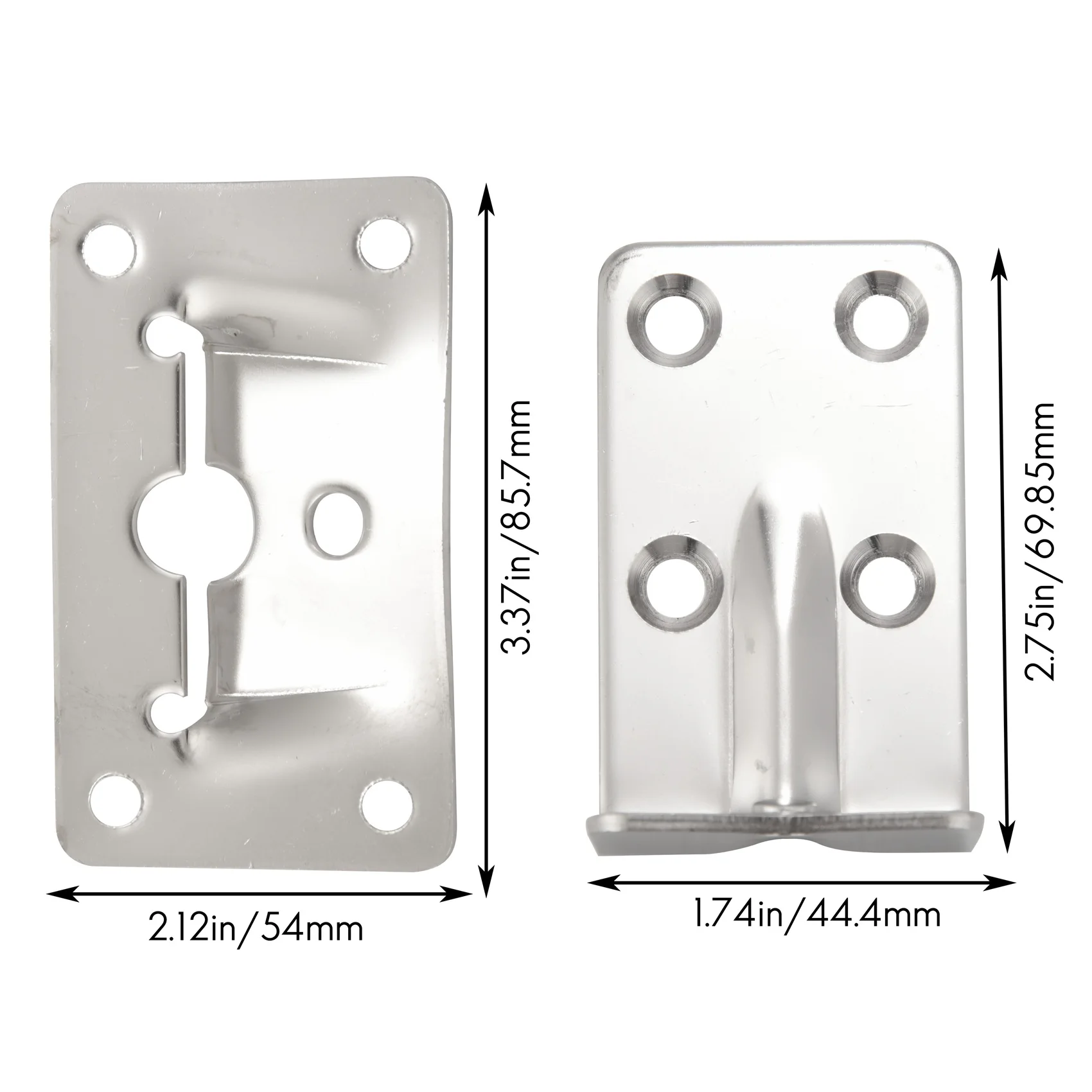 Juego de soportes de mesa de acero inoxidable de grado marino, accesorios marinos extraíbles de uso múltiple para casa y barco, 2 unidades