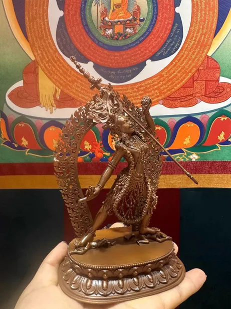 15CM Tibet Khachoma Naro Khechari Buddha Copper Statue