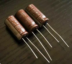 American ELNA SILMIC Marrom e Branco Personagens, Audiophile Capacitor, 47UF, 63V, ARS 10x20, Original, Frete Grátis, 20 Unidades por lote