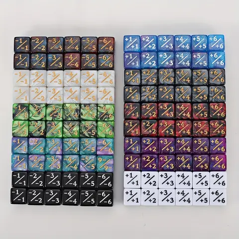 24pcs Magic Party Counting Dice Set With Starry Sky Design - Perfect For Mtg Card Games & Magic Games Enhance Math Skills