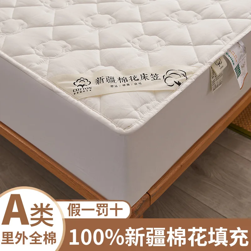 

Class A cotton 100% Xinjiang cotton filled padded mattress maternal and infant grade mattress simple color mattress wholesale