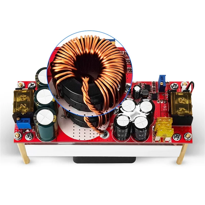 -AT52 1 conjunto 12V-48V a 24V-72V 30A 1500W DC-DC Boost Module Módulo de fonte de alimentação para carro elétrico