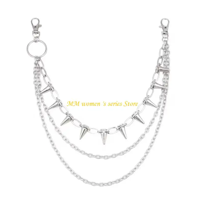 

Q39C Альтернативная одежда, аксессуар-цепочка с шипами, надежная застежка, усилитель современного наряда