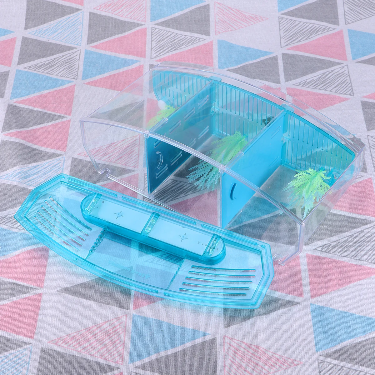 

Мини-аквариум, безопасный прочный пластиковый квадратный экологический аквариум, инкубация рассады, украшение для рабочего стола, аквариум