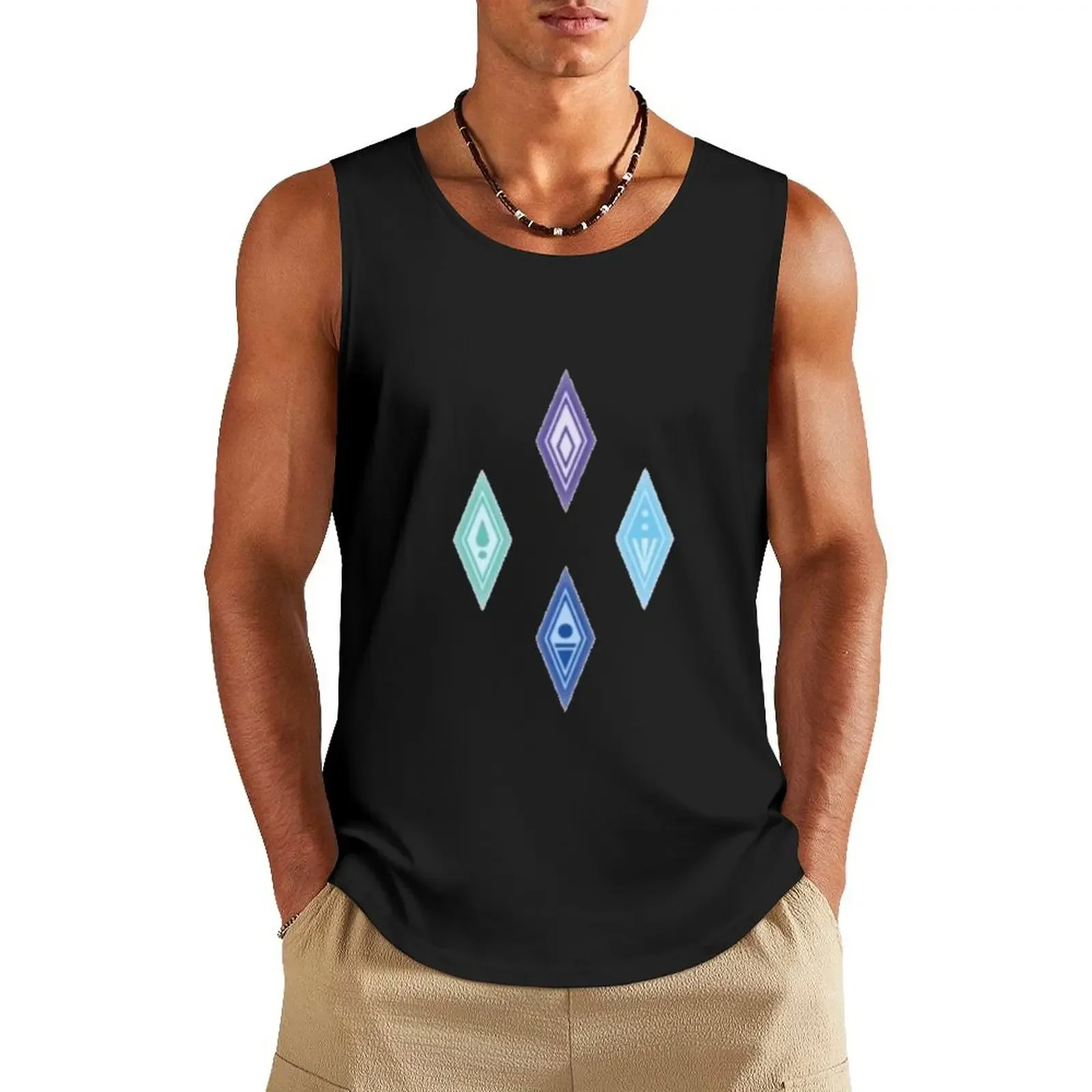 

Frozen Elements Tank Top Short sleeve anime clothes t-shirts for men