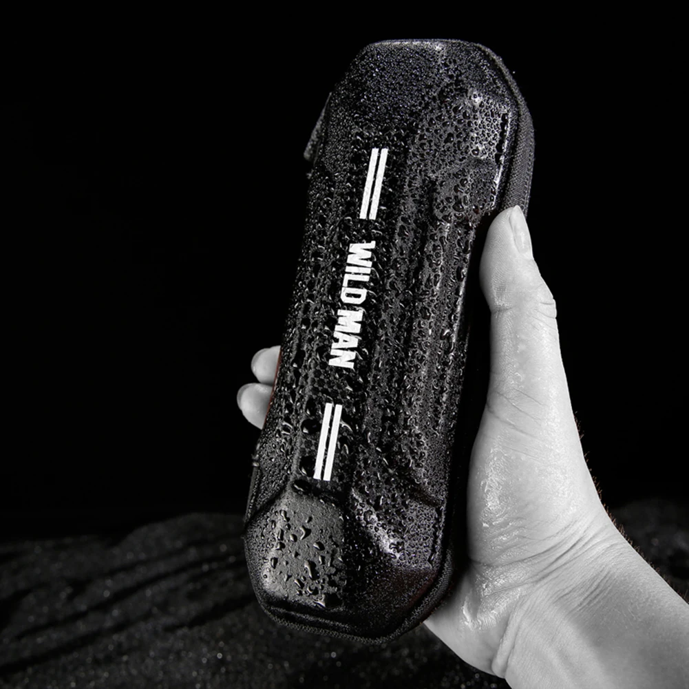 

WILD MAN Bike Hard Shell Tools Package Bag Shock Absorption Kettle Rack Repair Tools Accessories Pouch Easy Installation