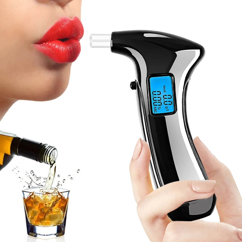 Car Digital Breathalyzer Professional Alcohol Tester Led Display Alcohol Breath Tester Drink Driving Analyzer Alcohol Detector