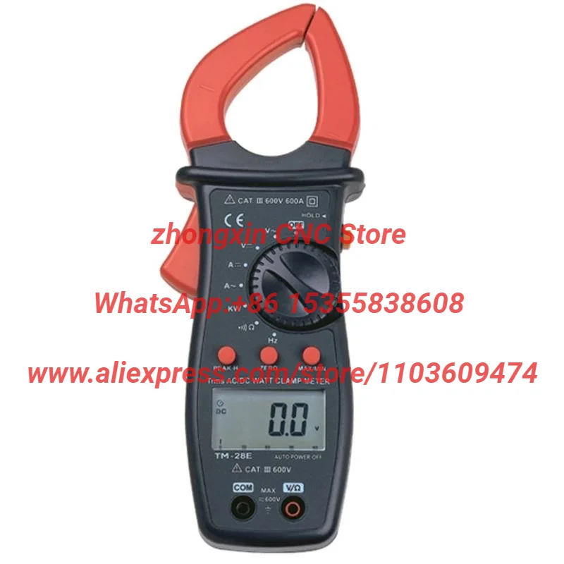 Tenmars TM-28E 600A True RMS Autoranging AC/DC WATT Clamp-On Meter