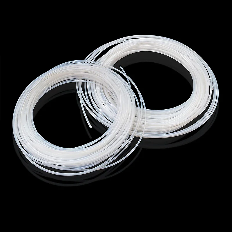 PTFE Capillary Tube ID 0.3-4mm High Temp Corrosion Resistant Rigid Insulated Pipe for Bowden Extruder Precision Fluid Handling