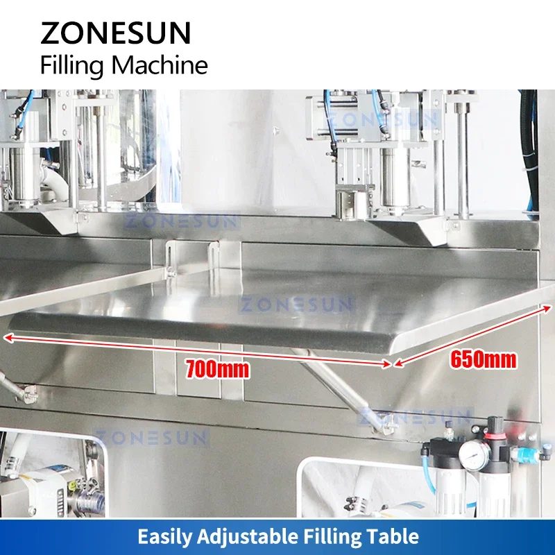 ZONESUN ZS-BIB01D BIB Filler Rubinetto Beccuccio Riempitrice per bevande Borsa per acqua in scatola Attrezzatura per l'imballaggio