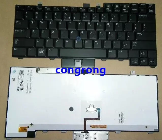 US Replace laptop keyboard For Dell for Latitude E6400 E6410 E5500 E5510 E6500 E6510 M2400 M4400 Backlit