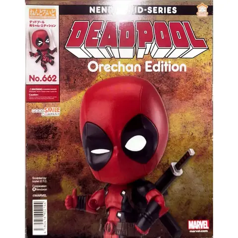 Good Smile Nendoroid #662 Deadpool Orechan Edition Separate Swap Eye Heart Underwear Comic Speech Bubble PVC Collectible Figure