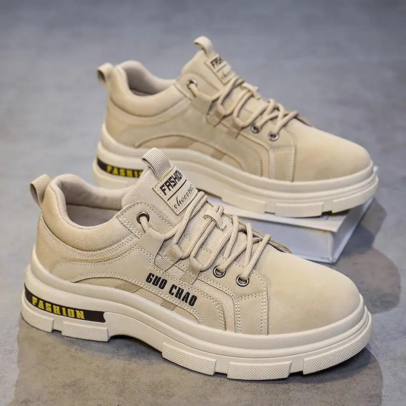 

Men's shoes with thick soles for autumn and winter work wear resistance, men's labor protection trendy shoes 2025 new