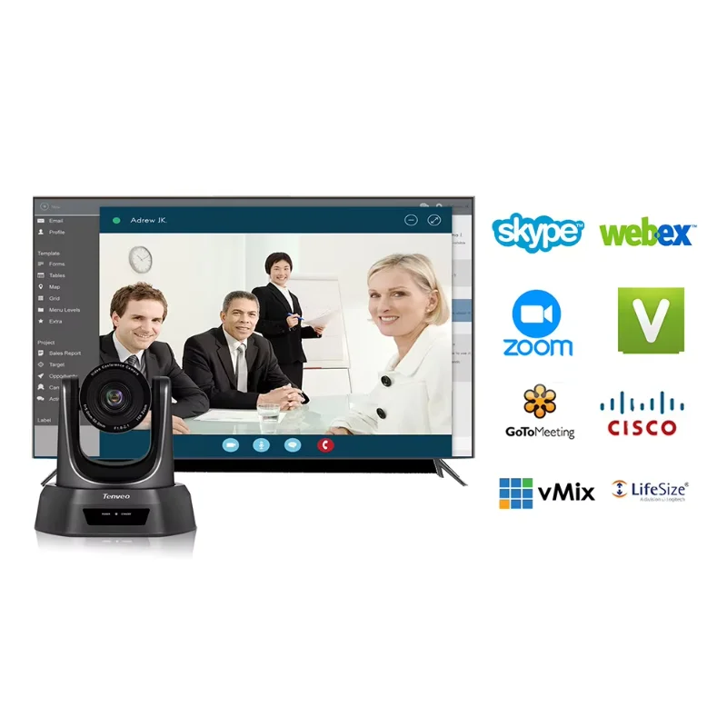 Tenveo NV20A NDI 20x Zoom Camera Conference Video Camera For Multiple Scenarios PTZ Conferencing Camera