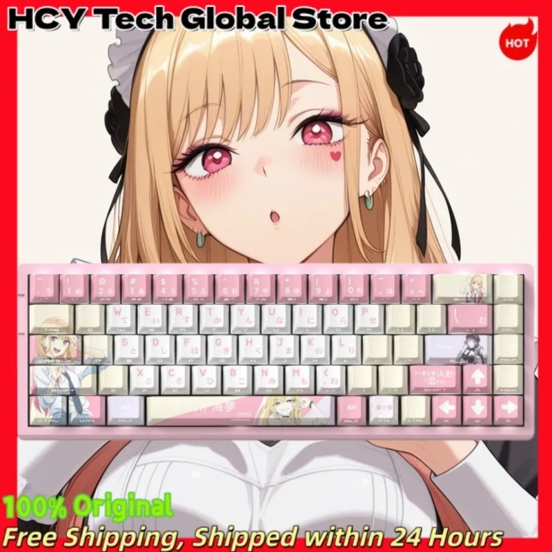 My Dress-Up Darling Marin Kitagawa Anime Keycaps Mechanical Keyboard Cherry PBT Custom Cute Keycaps PC Gaming Accessories Gift
