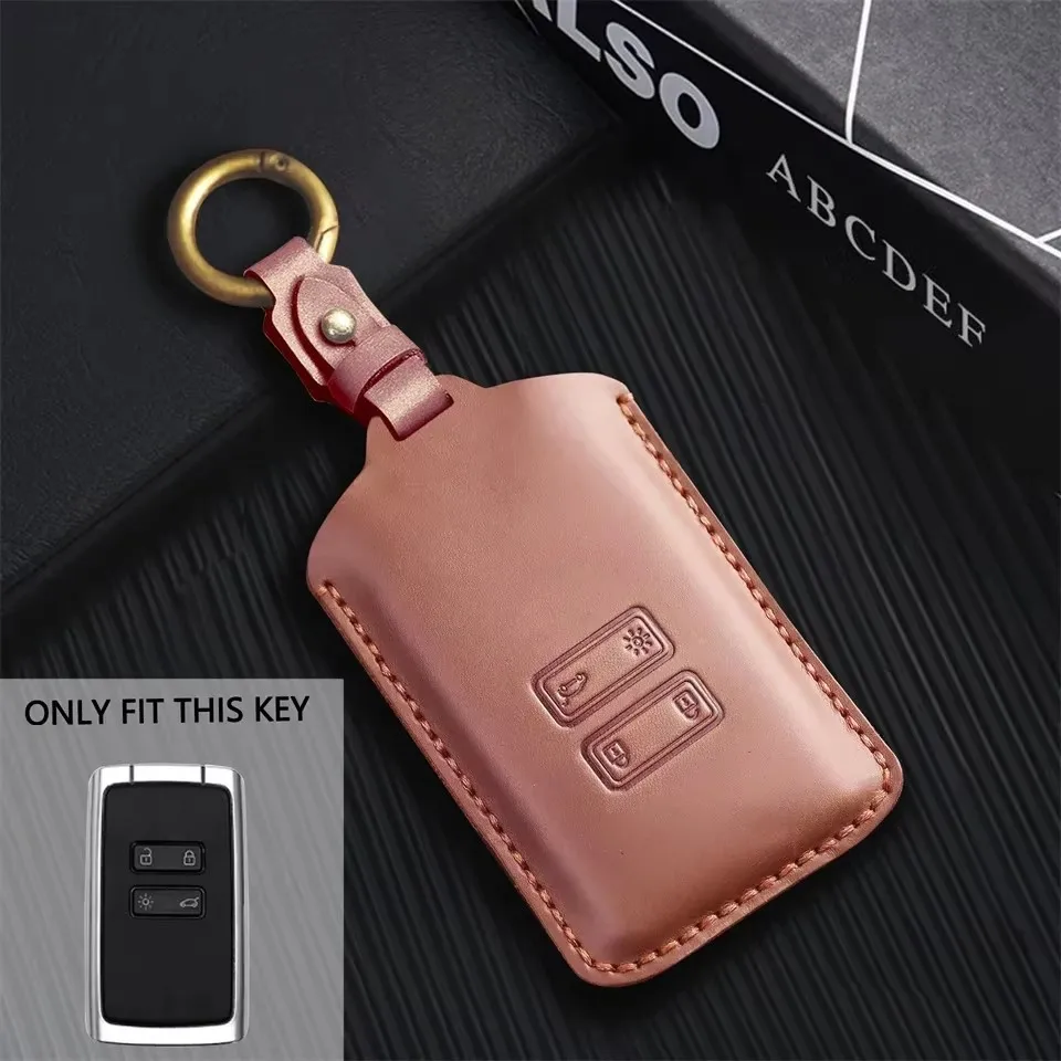 Funda para llave de coche, para Renault Koleos Kadjar Scenic Megane Sandero Espace Clio Captur Talisman Dacia Sandero Duster Logan Jogger