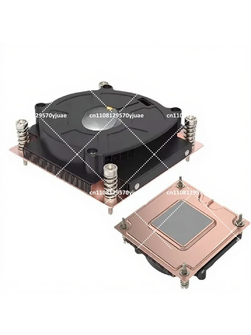 V12 1U Ultra-Thin VC Soaking Plate Server All Copper CPU Cooler 1700 1200 115X Side Blow Turbo Fan
