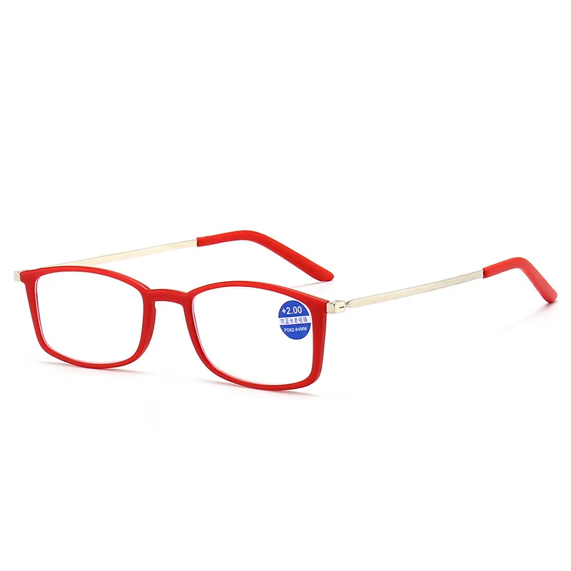Ultra Thin Pastable Mobile Phone Reading Glasses Anti Blue Light Blocking for Men and Women with Eyeglasses Case +1.0 To +4.0