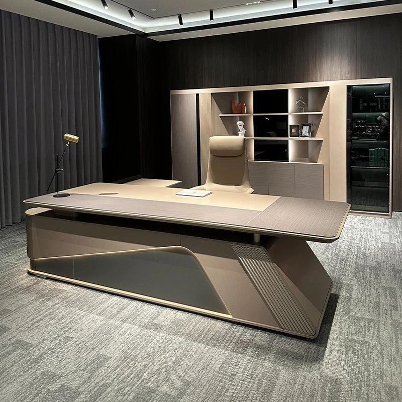 CEO desk,boss table,office Furniture,, , Light Luxury, Simple Modern Executive , Table, Office And Chair Set, Manager Desk, CEO 