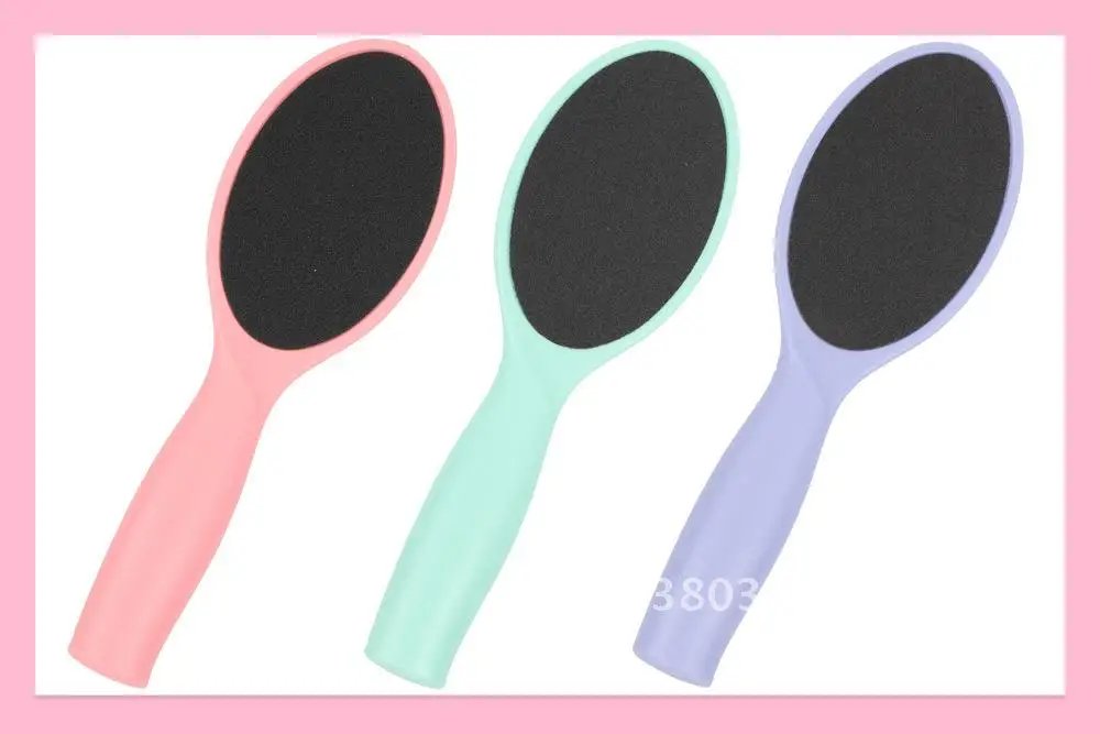 Lime à pied en pierre de meulage pour peau morte, papier de verre Double face, planche de frottement des pieds, brosse à pied de forme ovale pour un soin des pieds lisses, 10 pièces