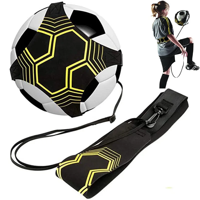 Adjustable Football Kick Trainer Soccer Ball Solo Practice Training Equipment Soccer Trainer Elastic Belt Sports Assistance New