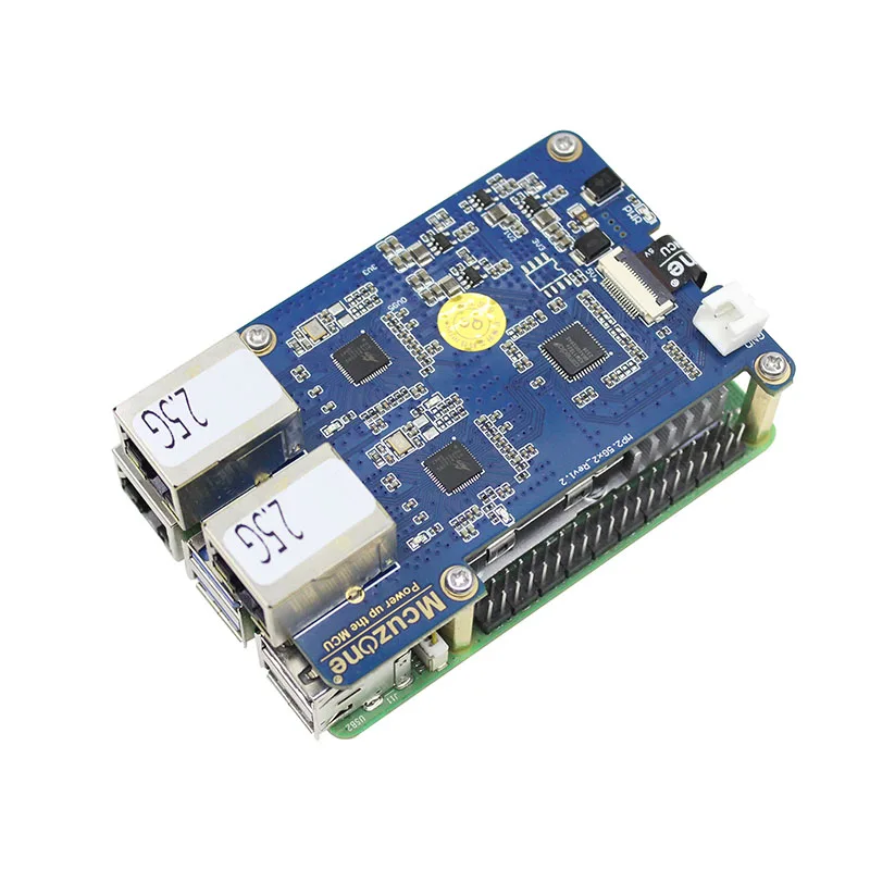 Raspberry Pi 5 Dual 2.5G Ethernet PCIe Expansion Board - Dual-Port RJ45 Network Adapter Card