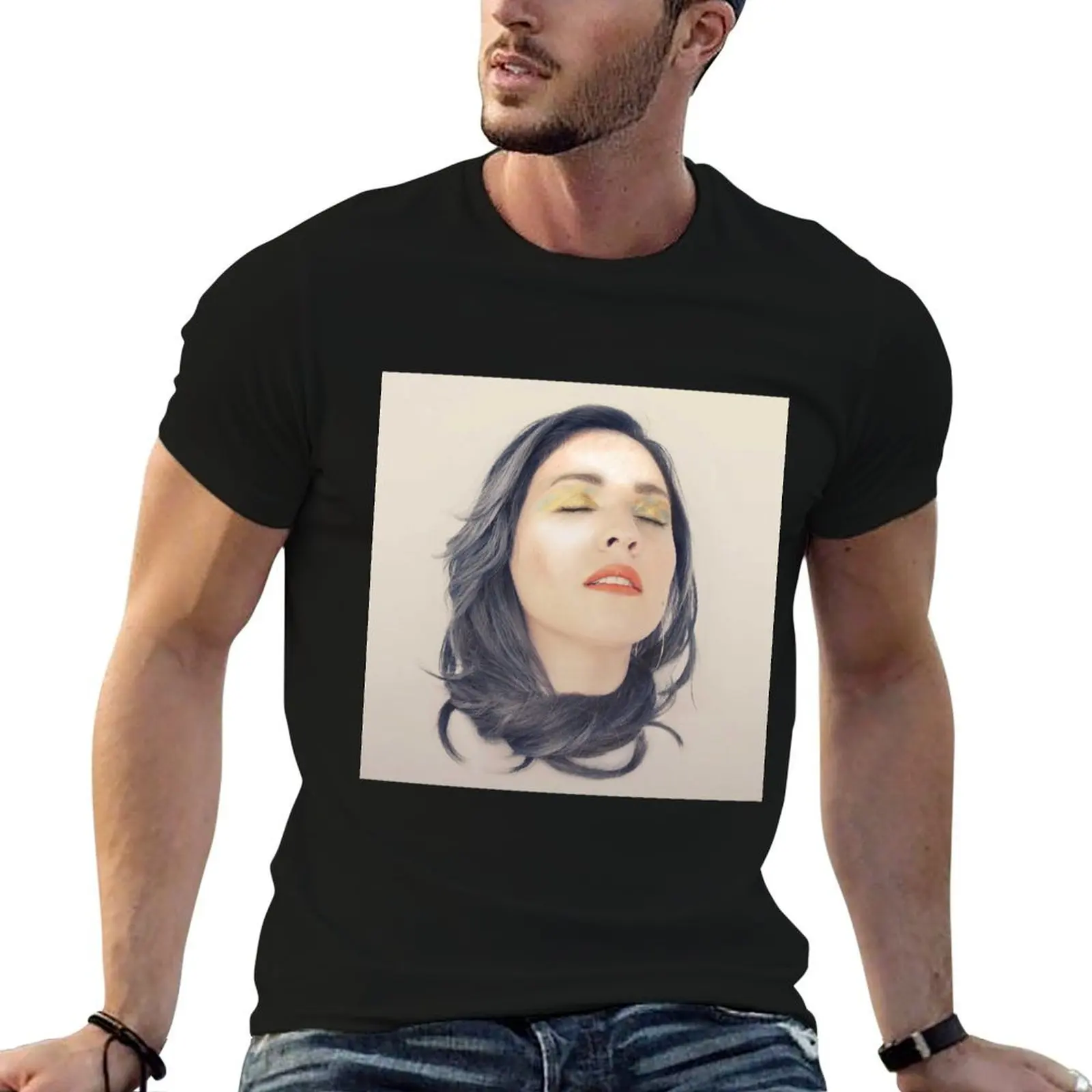 Camiseta Carla Morrison Amor Supremo, camiseta para hombre, camiseta de lujo para hombre, camiseta de algodón pesado, camiseta informal para hombre