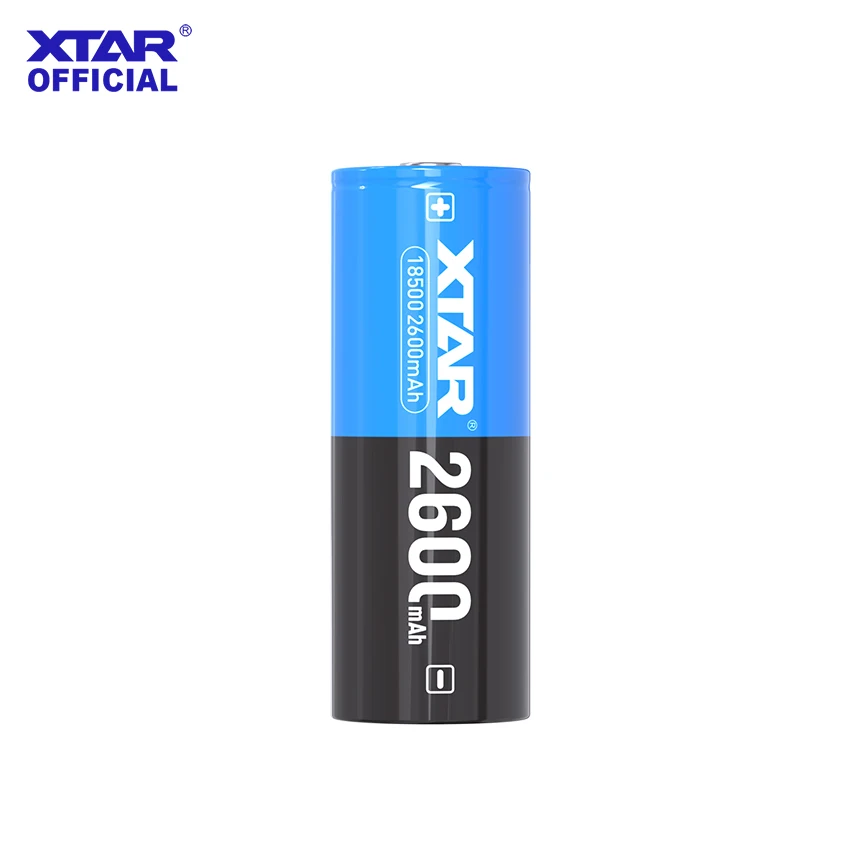 XTAR 3.6V 18500 2600mAh Protected Battery 4.5A Discharge 500+ Cycles -20℃~60℃ Special Size for Thermal Imaging  EDC Flashlights