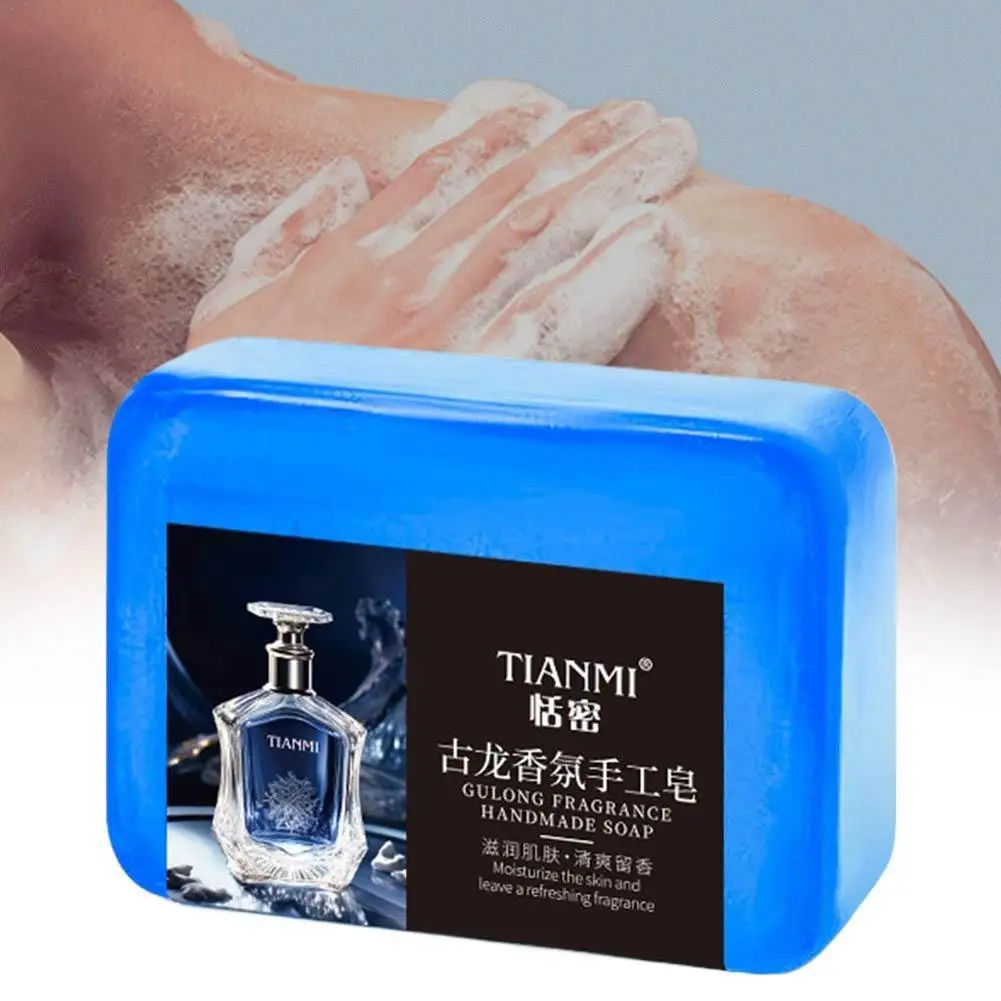 صابون كولونيا العطري للرجال للتحكم في الزيت والتنظيف العميق لصابون الاستحمام المنعش للوجه والجسم