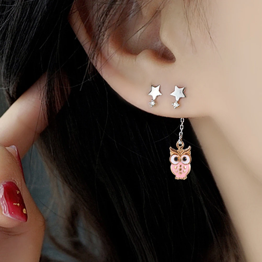 

30 Pcs Accessories DIY Owl Enamel Charms Pendant Necklace Necklace Jewelry Beads Bracelet Making Animal Pendants