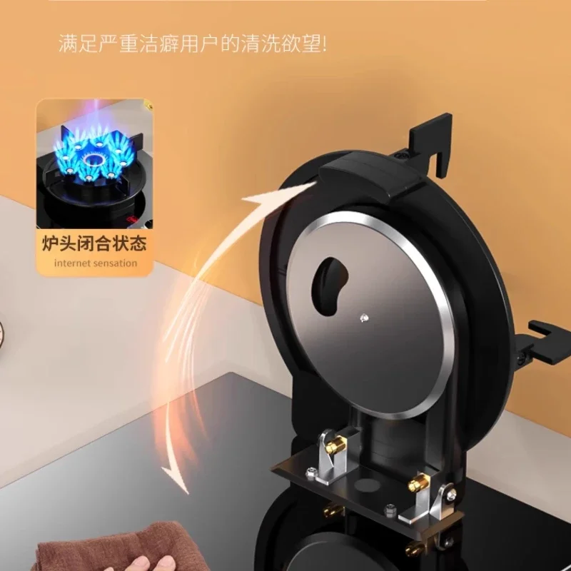 موقد غاز منزلي، موقد واحد، غطاء قلاب من الغاز الطبيعي، موقد قرص سحري، موقد واحد، نار شرسة
