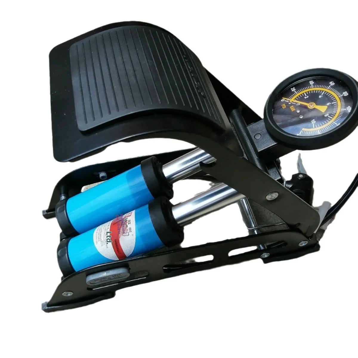 

OUNAI мини-двухствольный стальной ножной насос высокого давления для велосипеда, мотоцикла, электрического велосипеда, портативный и простой в использовании