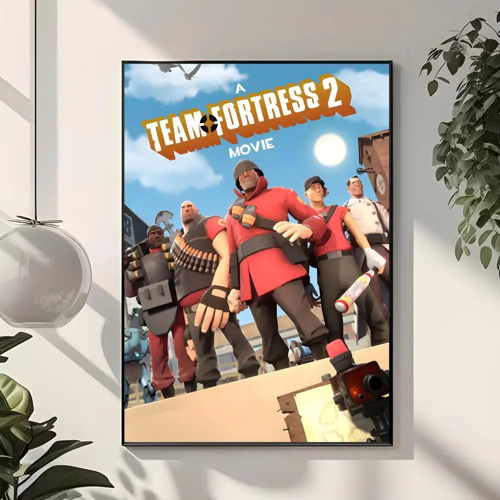 Competitive Game T-Team Fortress Poster  Classic Home Interior Design & Modern Wall Decor Art Collection
