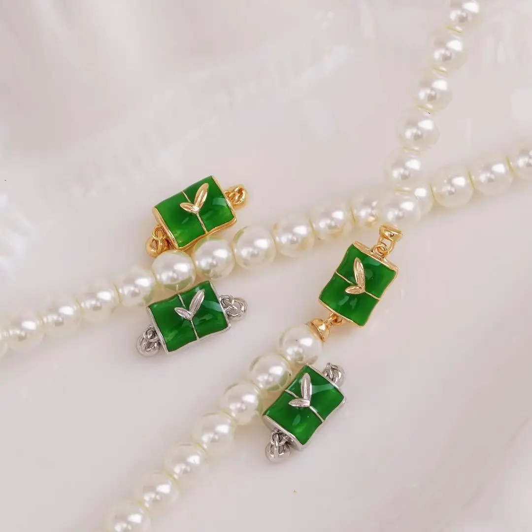 

Magnetic S925 Sterling Silver Necklace Bracelet Clasps and Hooks Jewelry Accessory Parts Settings for 6-12mm Pearls 3pcs/lot