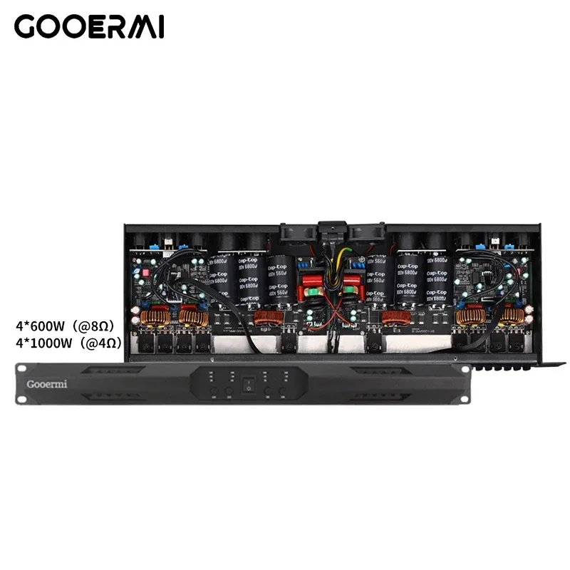 

MIA-D400 4*600W Professional Digital 1U Power Amplifier 4 Channel Class D Audio Power Amplifier For Bridging 2000W Speaker