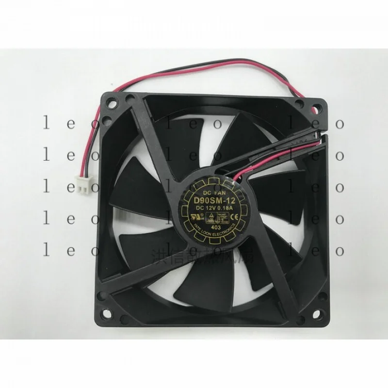 AA  for  Yate Loon D90SM-12 12V 0.18A 9CM 9025 2-wire power supply chassis fan