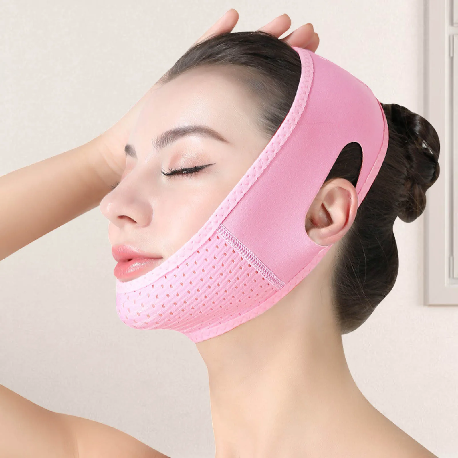 Reusable V Line Lifting Mask Anti-wrinkle Face Slimmer Facial Strap Gift for Women Wife Girlfriend