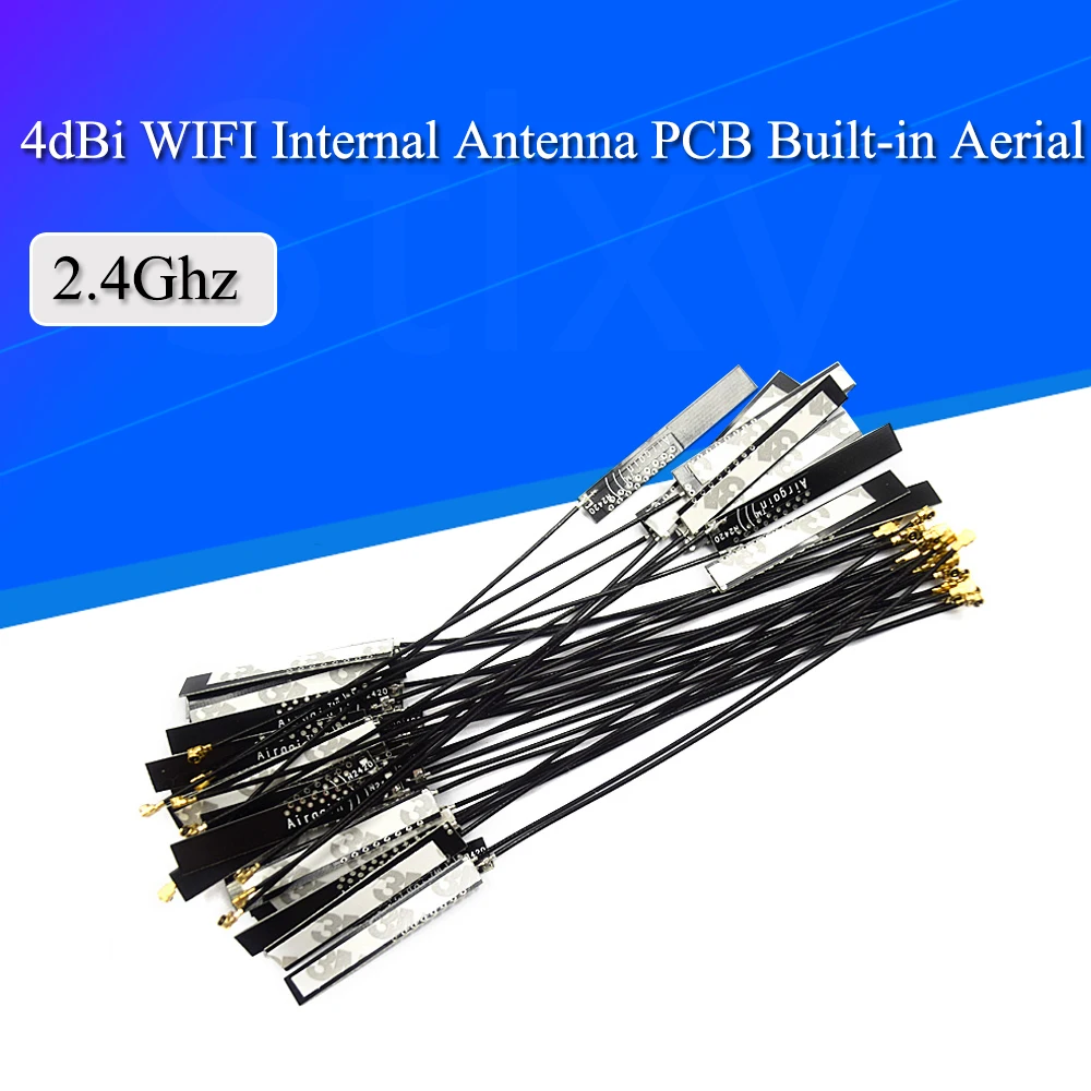 5 sztuk 4dBi WIFI antena wewnętrzna PCB wbudowana antena 2.4Ghz IPX Airgain Omni antena złącze UFL