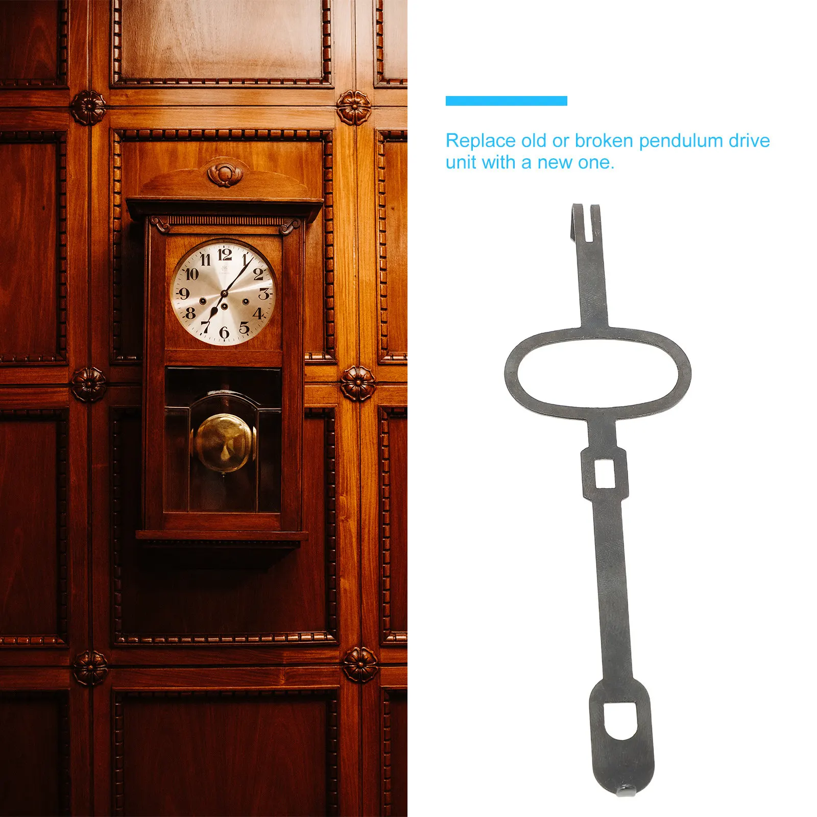Vintage Clock Pendulum Parts Clock Balance Rod Pendulum Connector Long Shaft Replacement Accessory For Grandfather Clock Repair