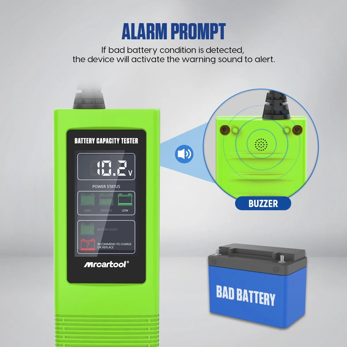 MRCARTOOL B70 Auto Power Kapazität Tester 12V 24V Elektrische System Diagnose Power Scan Tool Auto Batterie Spannung Tester analysator – Detail 5