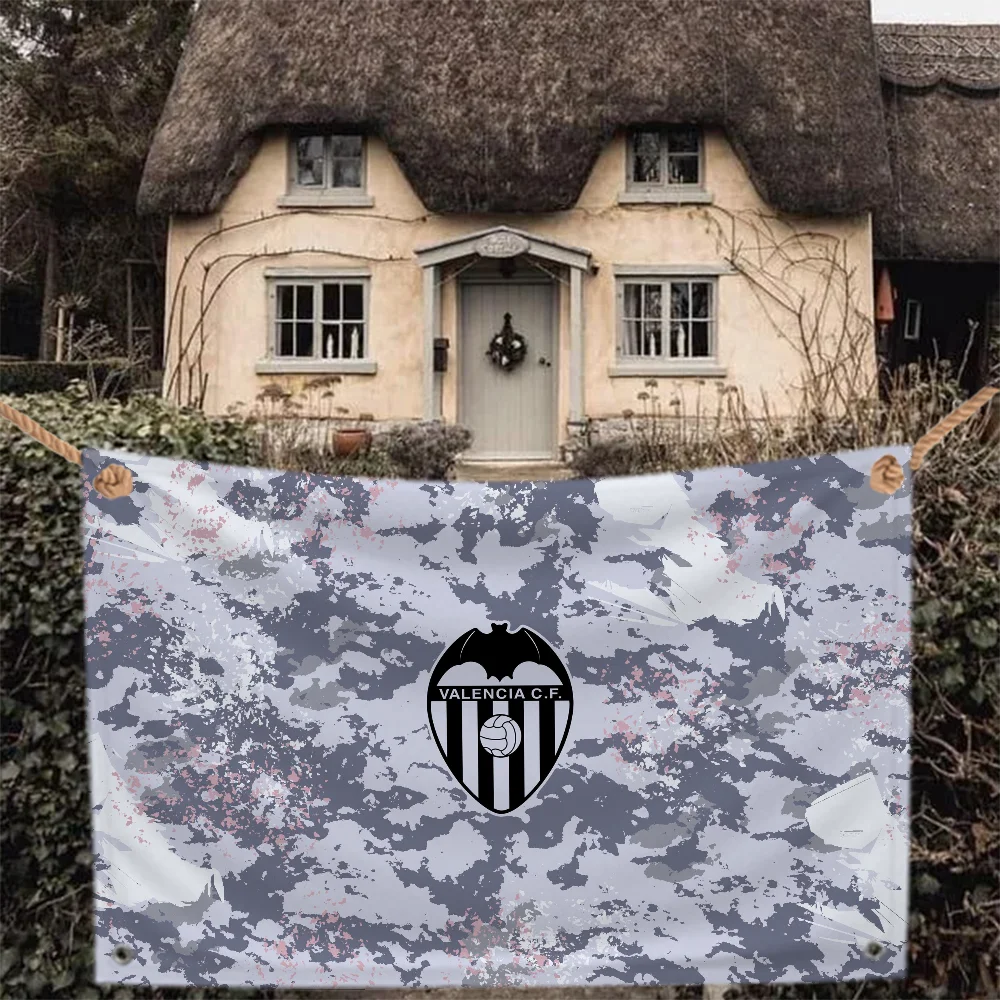 Custom Flag to Hang Double Penetration Flag Valencia CF Home Garden Fall Decor Flags for Bedrooms Outdoor Decoration Tapestry