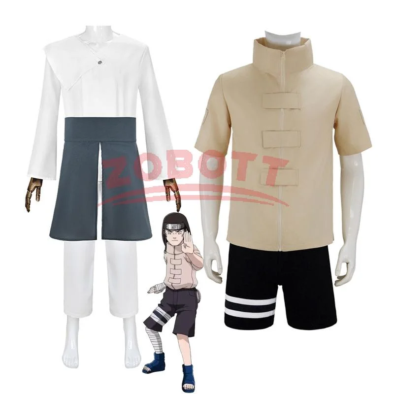 

Anime Warrior Cosplay 2 Styles Neji Cosplay Costume Halloween Party Play Neji Outfits Suit for Adult Man Women